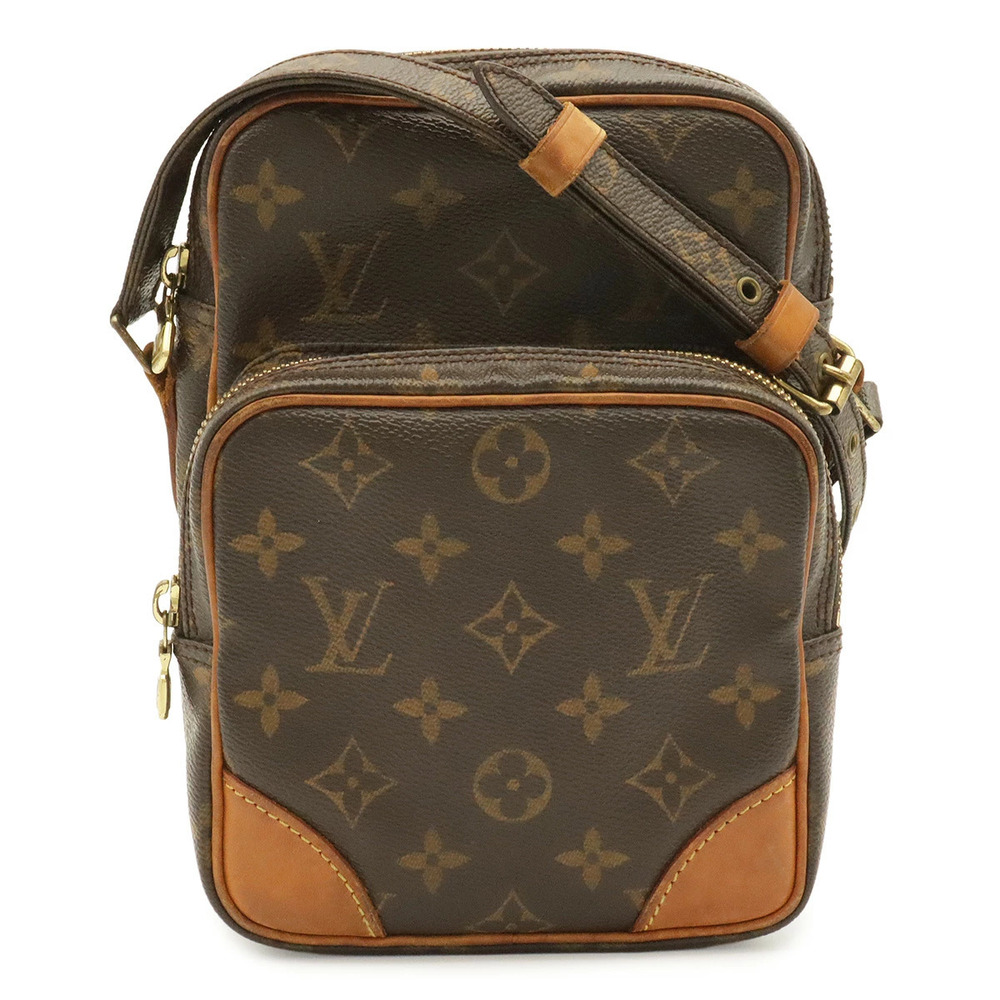 Louis Vuitton Monogram Amazon Crossbody Bag Canvas Leather Brown